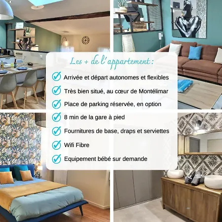 아파트 Myzenplace - Duplex 100m2 Cosy & Atypique, Centre Pieton, Parking 몽뗄리마