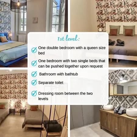 아파트 Myzenplace - Duplex 100m2 Cosy & Atypique, Centre Pieton, Parking